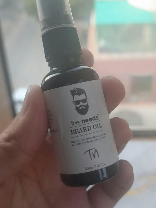 Beard Oil 30ml – Growth, Soft & Itch-Free (Sandalwood + Vitamin E) 👍