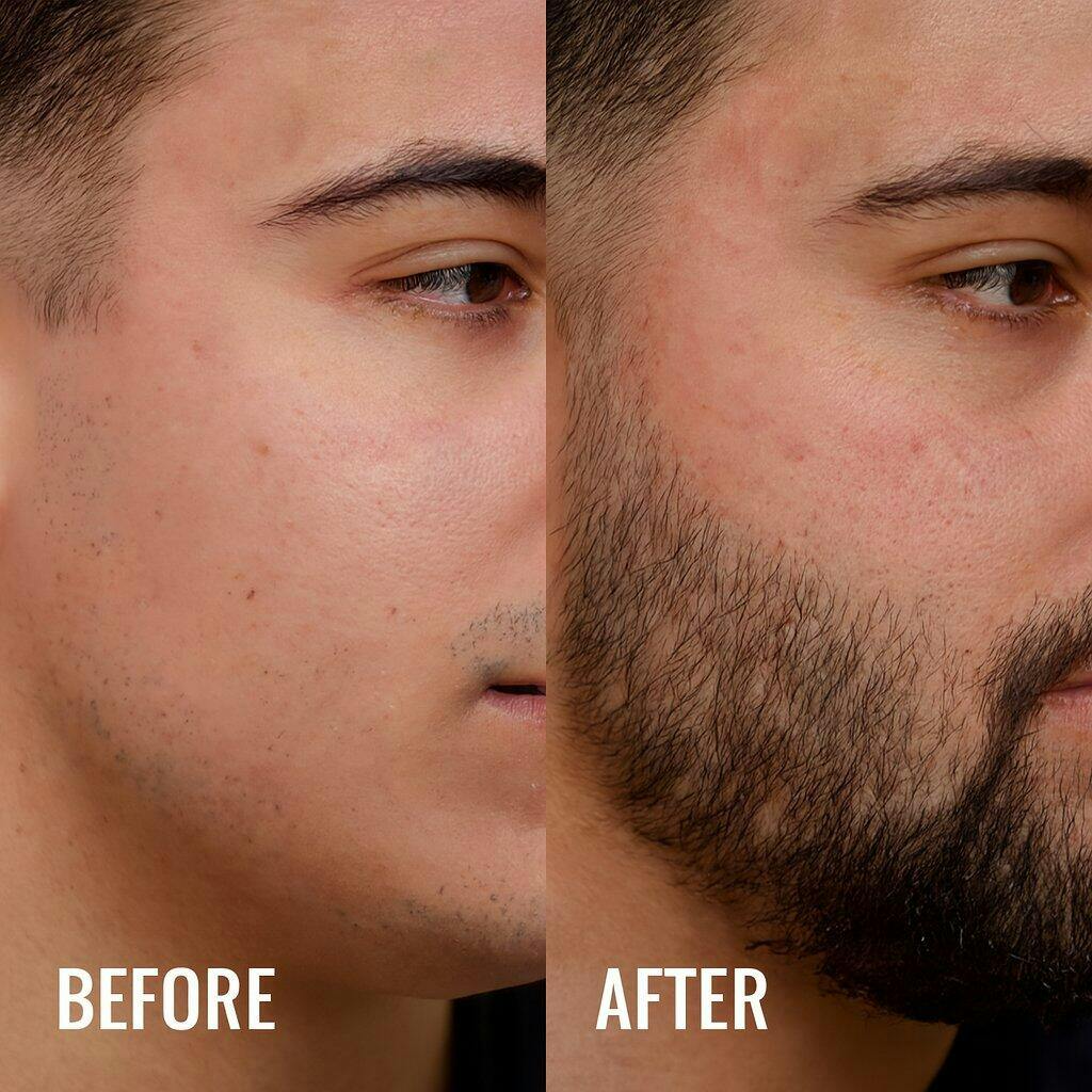 Beard Oil 30ml – Growth, Soft & Itch-Free (Sandalwood + Vitamin E) 👍