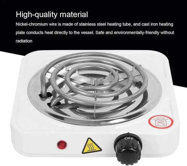 Slim Electric Hot Plate Burner (Stainless Steel)